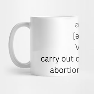 abort definition Mug